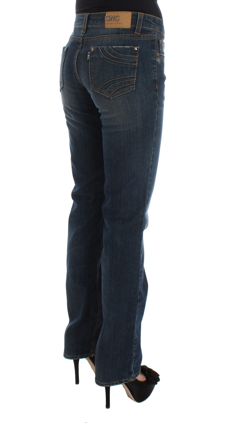 Jean bootcut bleu en coton mélangé Costume National