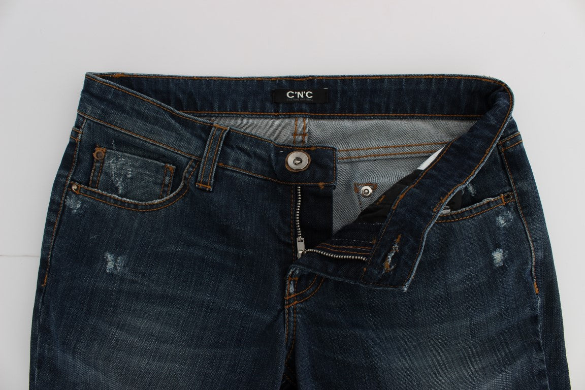 Jean bootcut bleu en coton mélangé Costume National