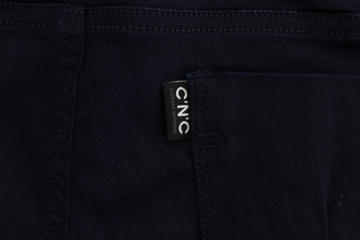 Jean slim bleu en coton mélangé Costume National