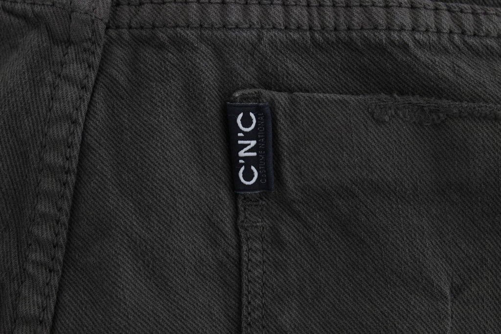Jean slim vert en coton mélangé Costume National