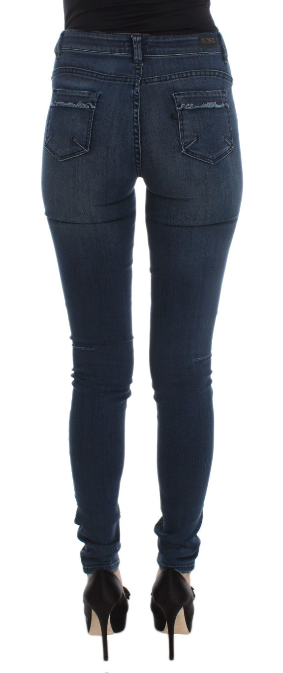 Jean slim bleu en coton mélangé Costume National