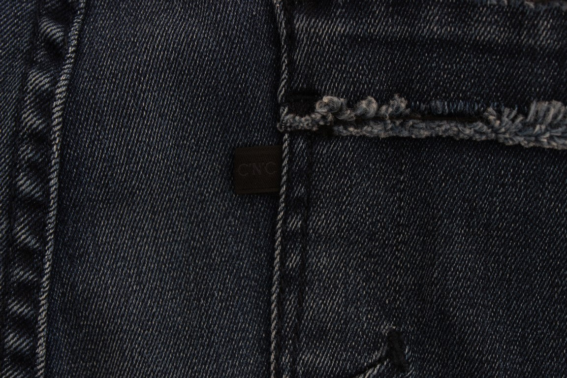 Jean slim bleu en coton mélangé Costume National