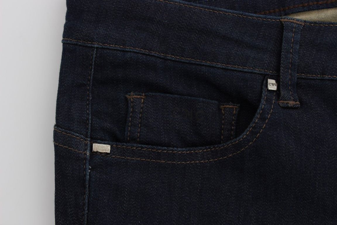 Jean slim bleu en coton mélangé Costume National