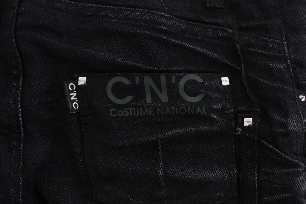 Jean slim ample en coton noir Costume National