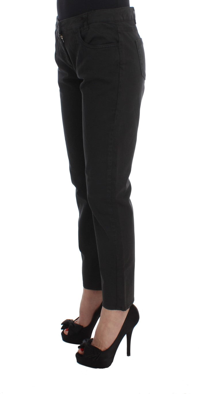 Costume National - Jean Capri court en coton noir