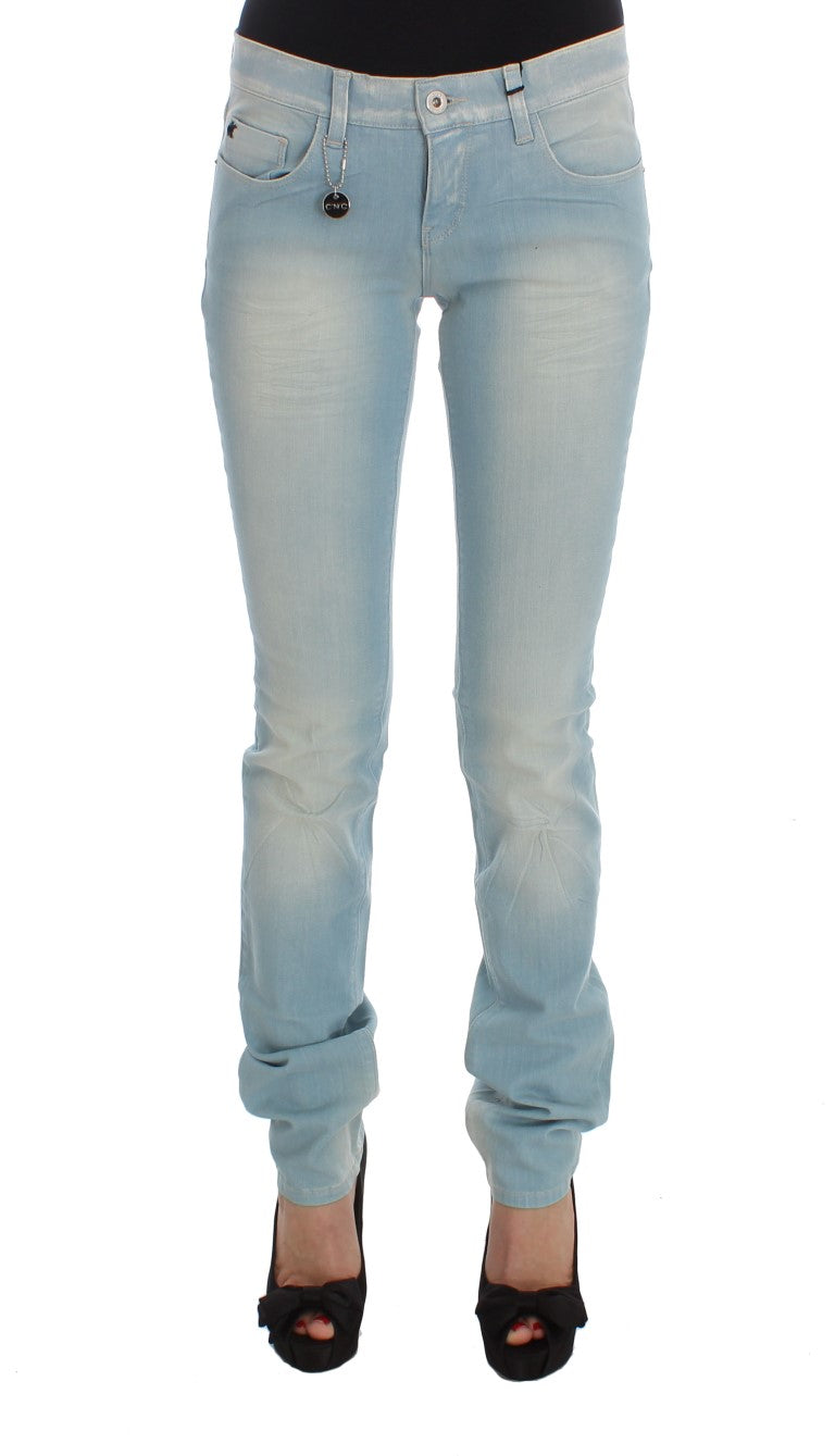 Jean coupe super slim bleu en coton mélangé Costume National