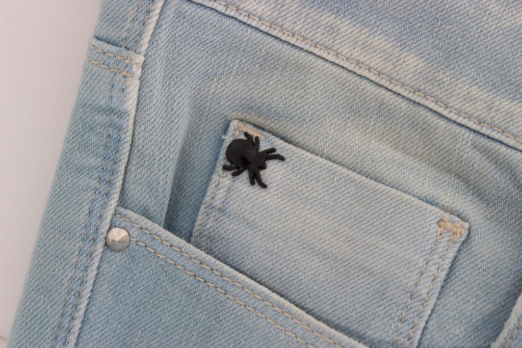 Jean coupe super slim bleu en coton mélangé Costume National