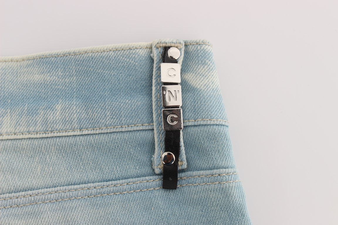 Jean coupe super slim bleu en coton mélangé Costume National