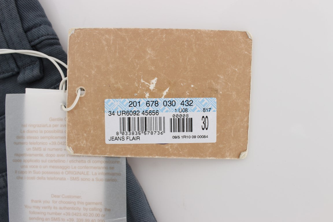 Jean bootcut slim en coton mélangé bleu John Galliano