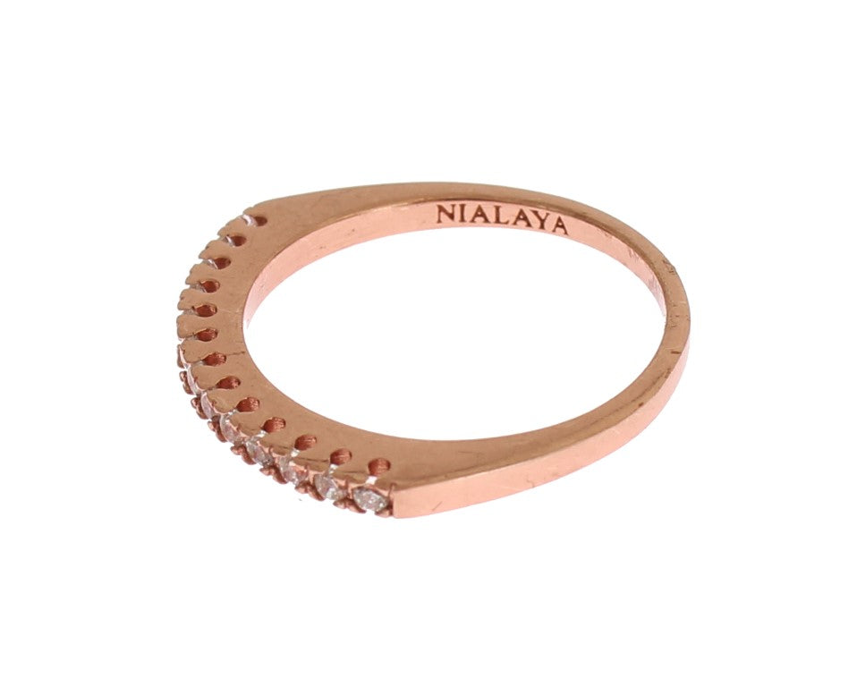 Bague Nialaya en or rouge et argent 925