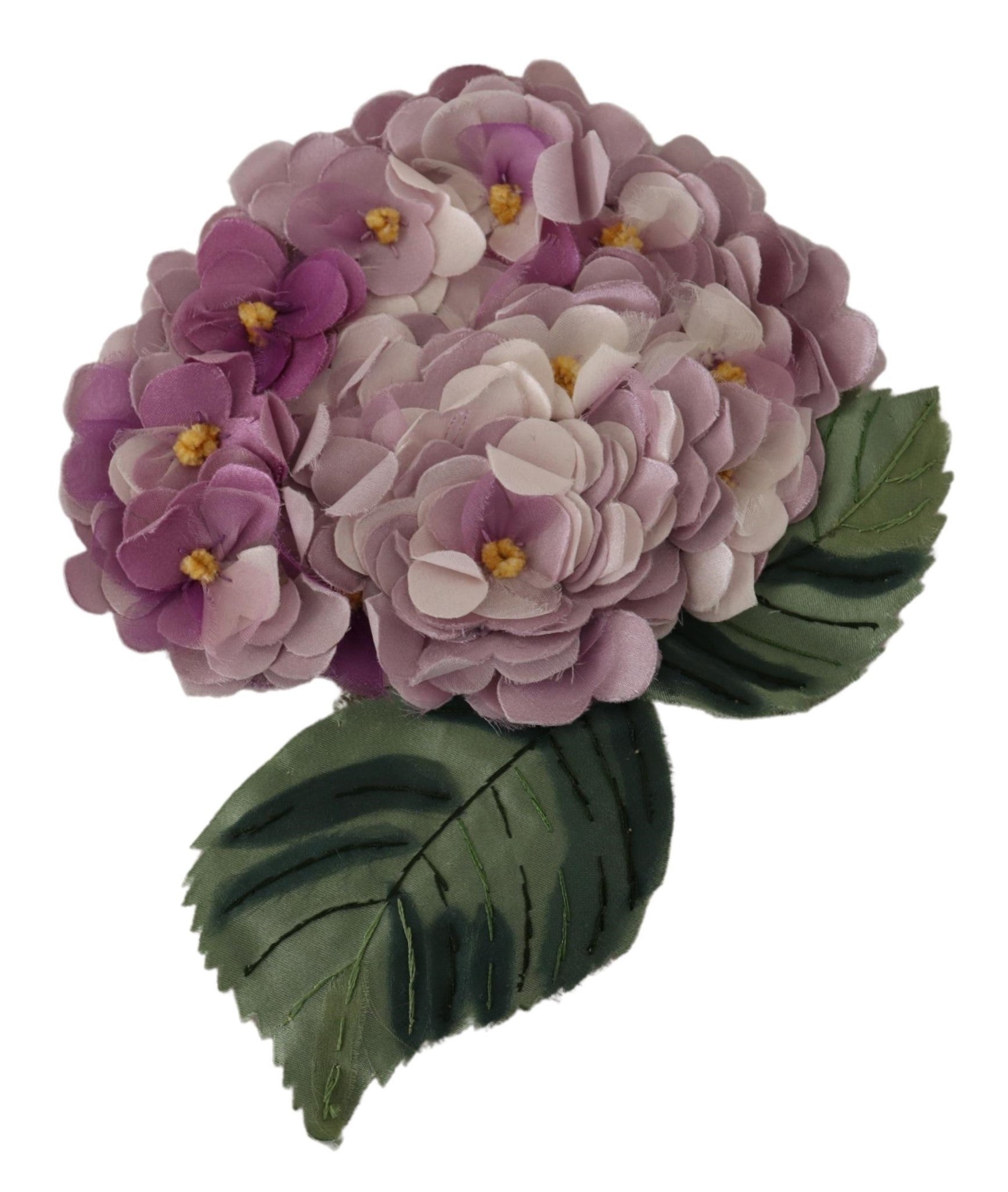 Broche Dolce &amp; Gabbana en laiton doré à motif floral violet pour femme