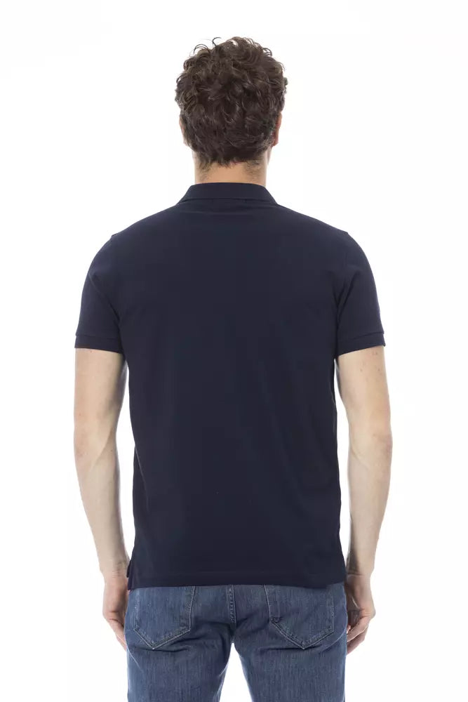 Polo homme en coton bleu tendance Baldinini