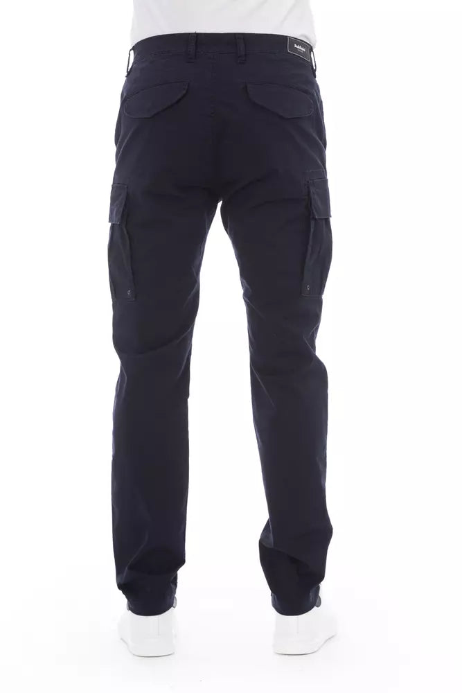 Pantalon cargo Baldinini Trend en coton bleu pour homme