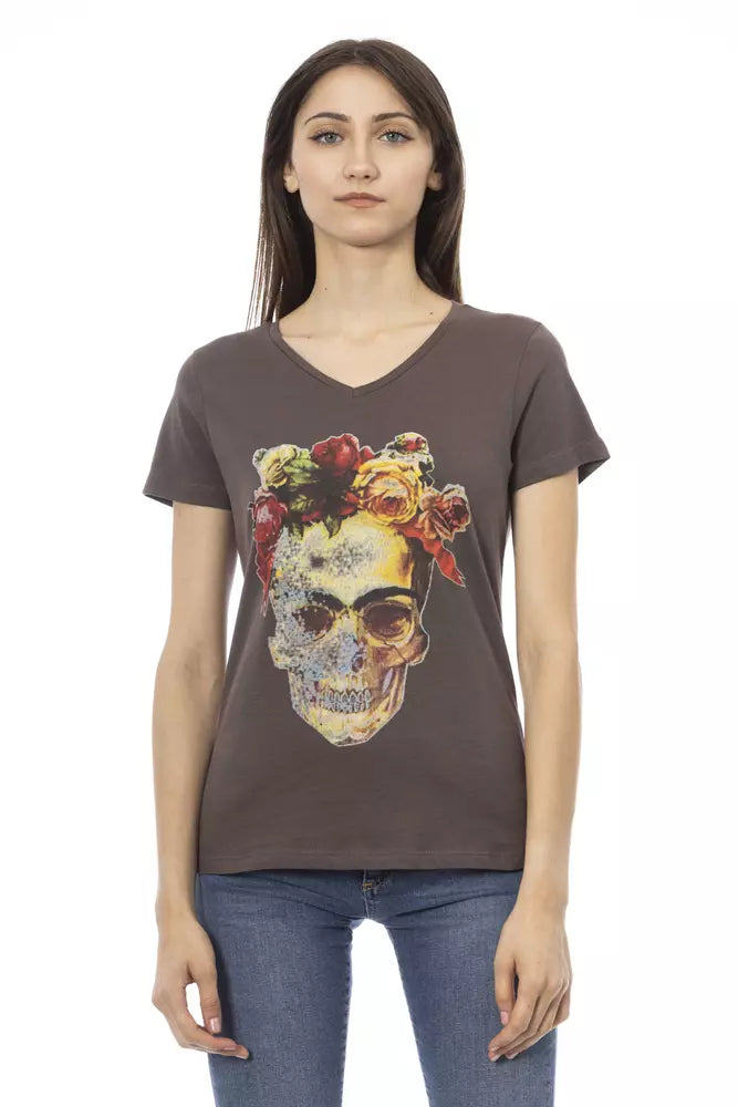 Haut Trussardi Action en coton marron pour femme