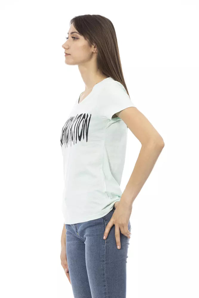 Haut Trussardi Action en coton bleu clair pour femme