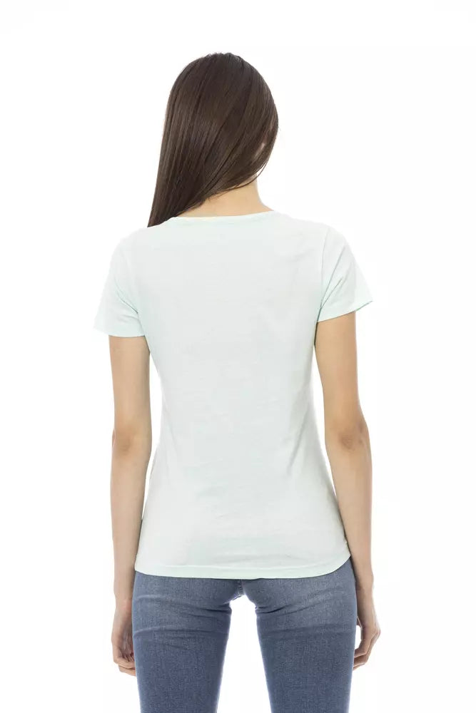 Haut Trussardi Action en coton bleu clair pour femme