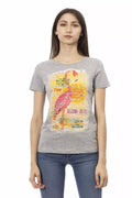T-shirt Trussardi Action en coton gris pour femme