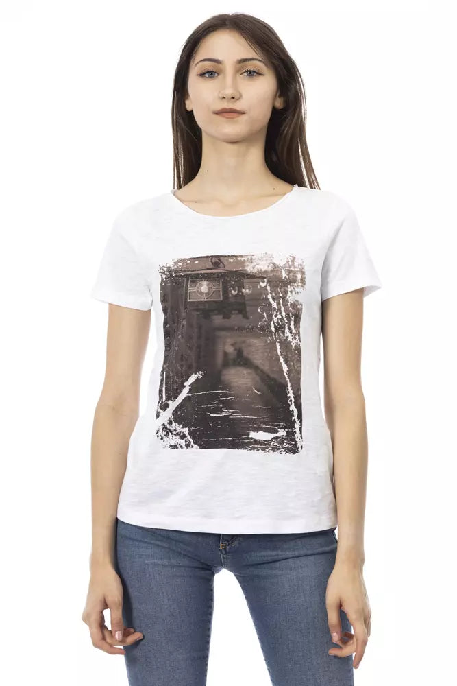 Haut Trussardi Action en coton blanc pour femme