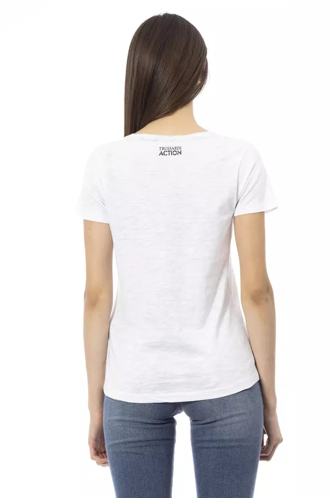 Haut Trussardi Action en coton blanc pour femme