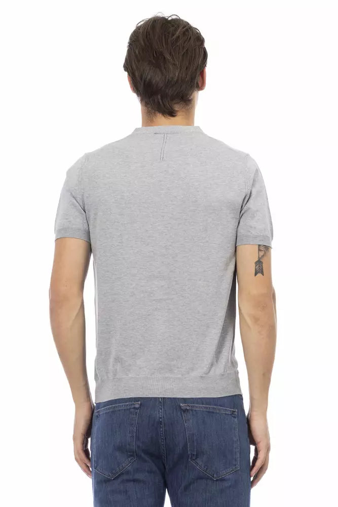 Pull homme en coton gris tendance Baldinini