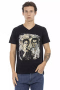 T-shirt Trussardi Action en coton noir pour homme