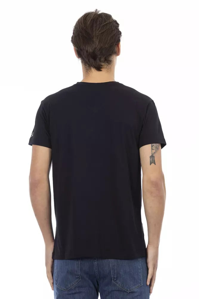T-shirt Trussardi Action en coton noir pour homme