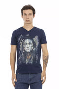 T-shirt Trussardi Action en coton bleu pour homme