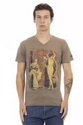 T-shirt Trussardi Action en coton marron pour homme