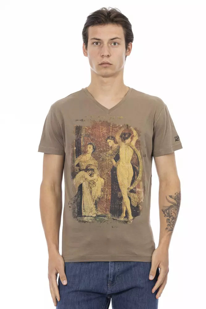 T-shirt Trussardi Action en coton marron pour homme