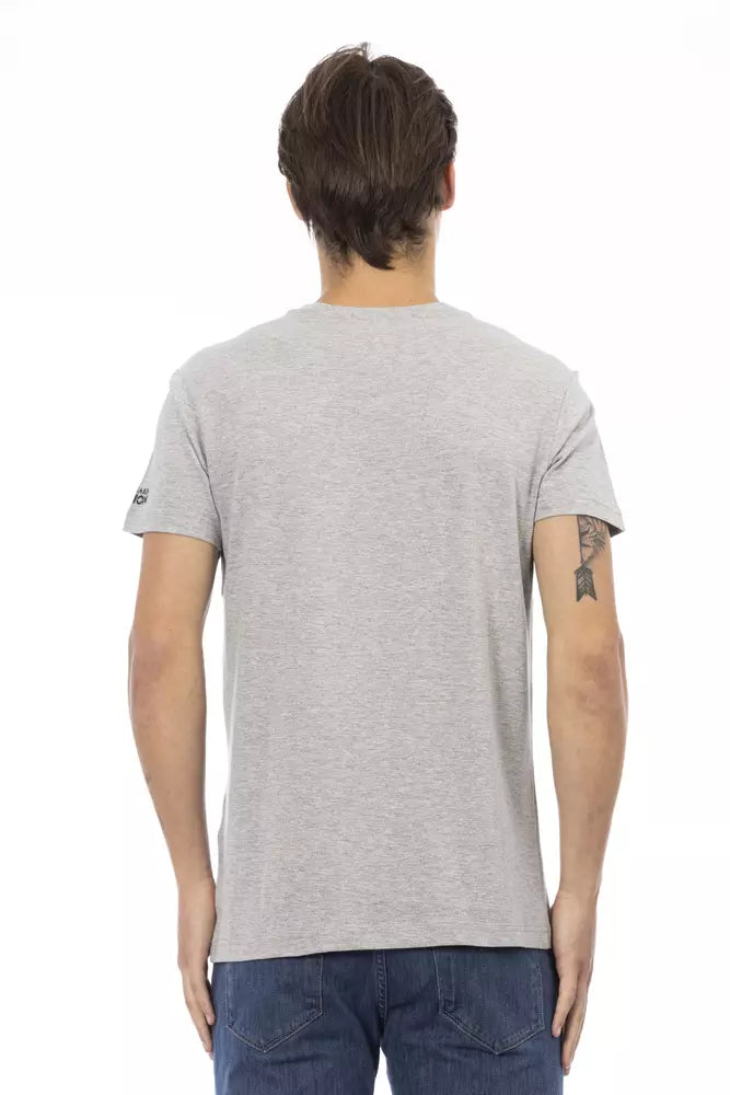T-shirt Trussardi Action en coton gris pour homme
