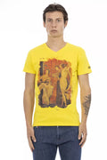 T-shirt Trussardi Action en coton jaune pour homme
