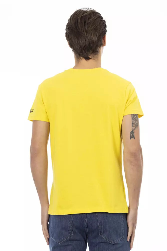 T-shirt Trussardi Action en coton jaune pour homme