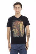 T-shirt Trussardi Action en coton noir pour homme