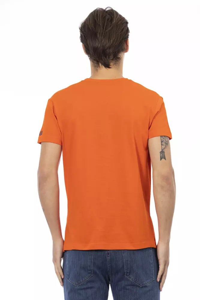 T-shirt Trussardi Action en coton orange pour homme