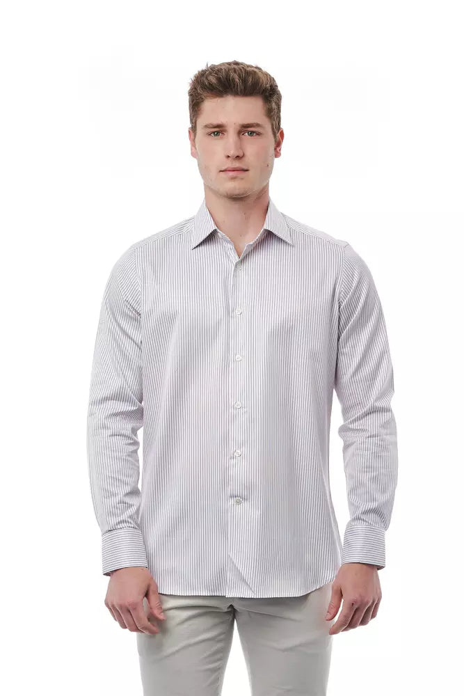 Chemise homme en coton blanc Bagutta