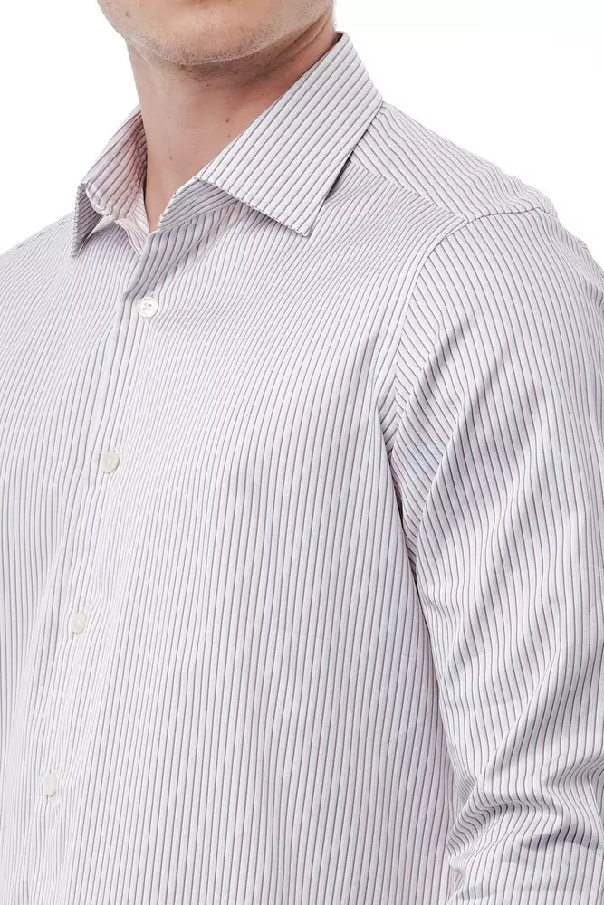 Chemise homme en coton blanc Bagutta