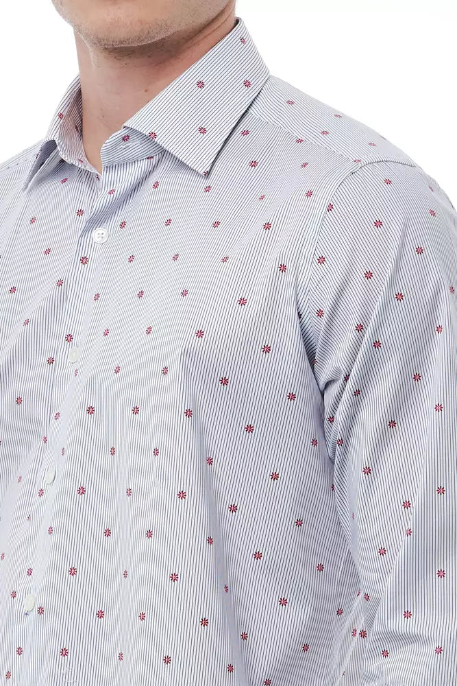 Chemise homme en coton multicolore Bagutta