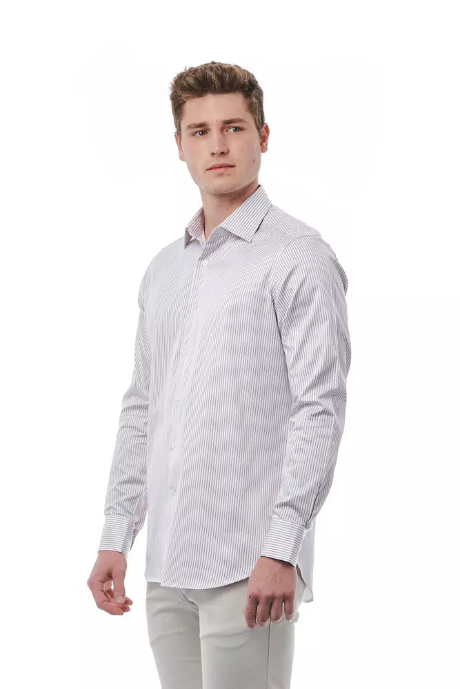Chemise homme en coton blanc Bagutta