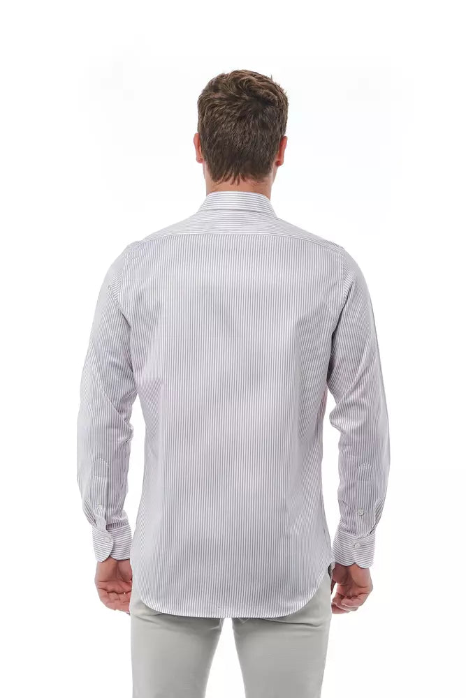 Chemise homme en coton blanc Bagutta