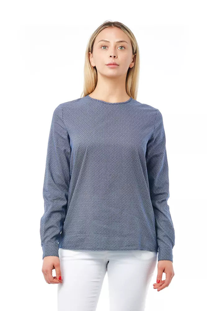Chemisier femme en coton bleu Bagutta