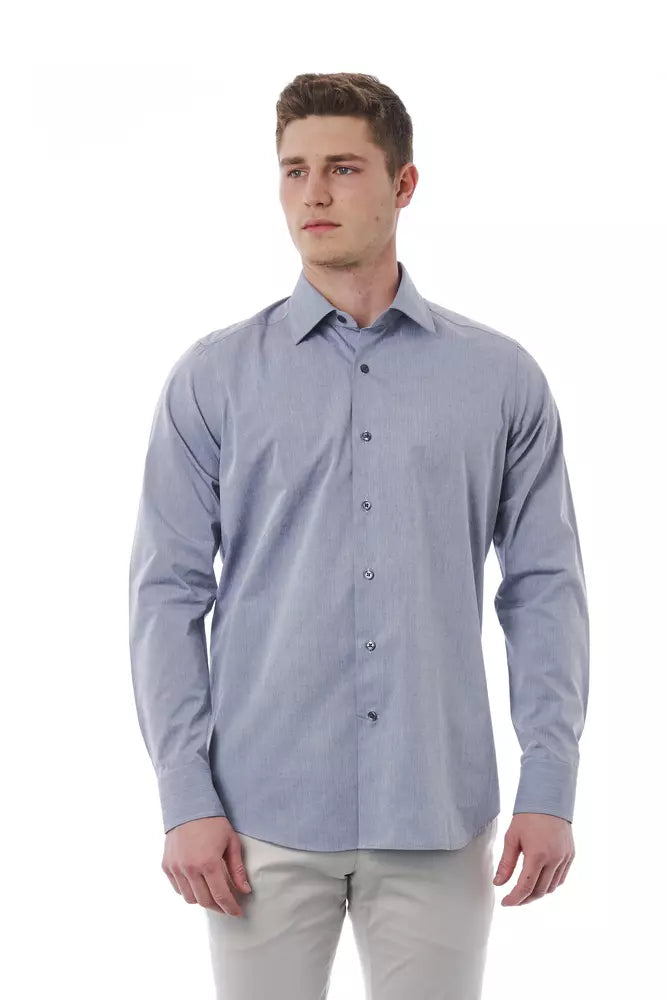 Chemise homme en coton gris Bagutta