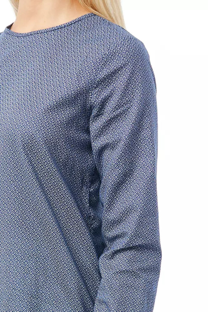 Chemisier femme en coton bleu Bagutta