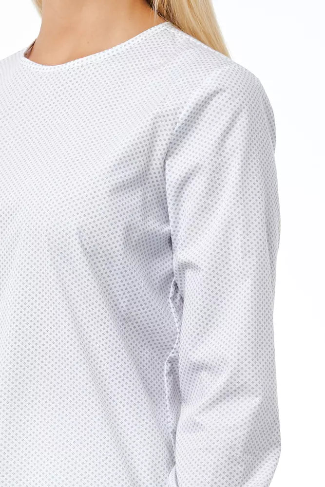 Chemisier femme en coton blanc Bagutta
