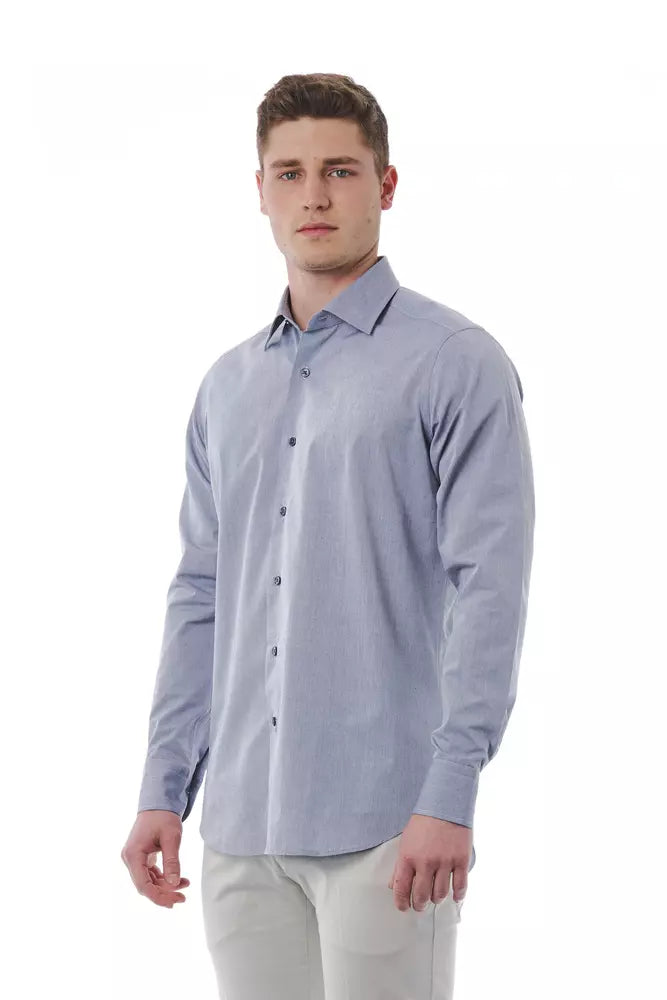 Chemise homme en coton gris Bagutta