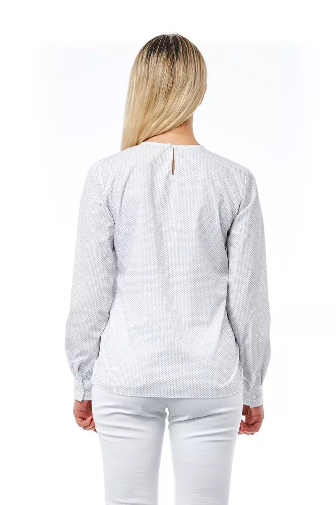 Chemisier femme en coton blanc Bagutta