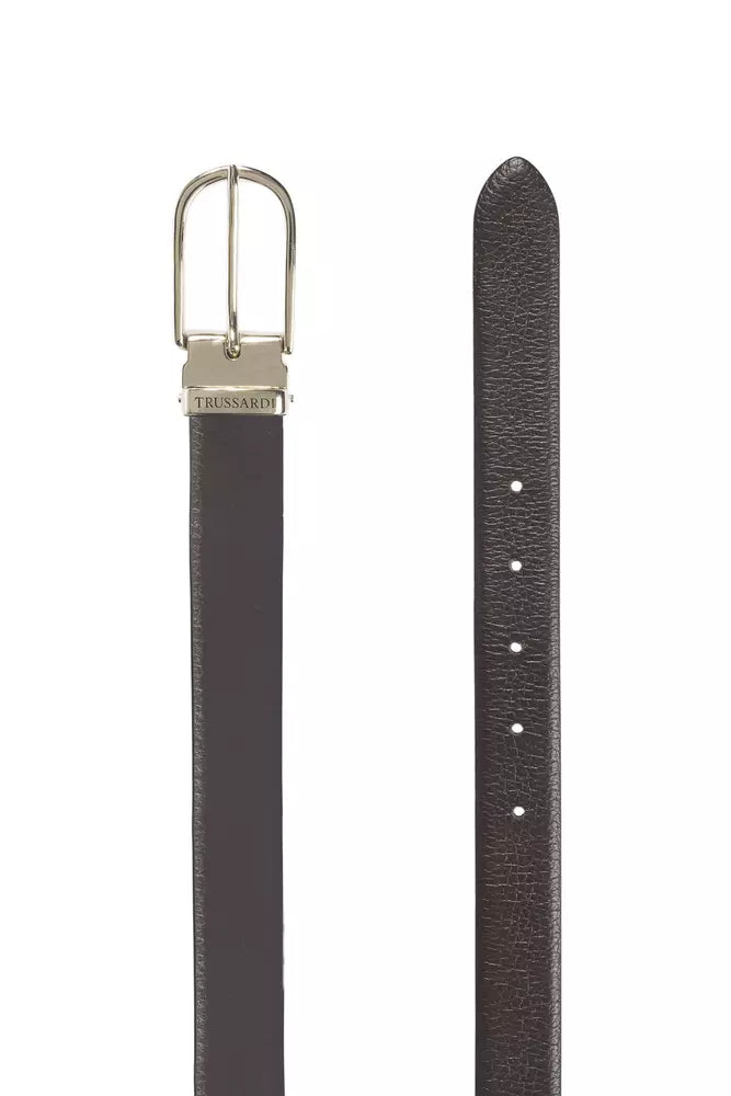 Ceinture Trussardi en cuir marron pour femme