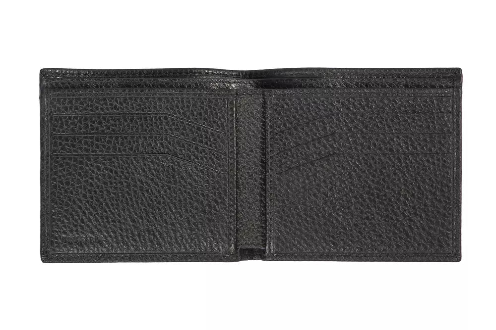 Portefeuille homme en cuir noir Trussardi