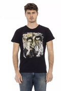 T-shirt Trussardi Action en coton noir pour homme