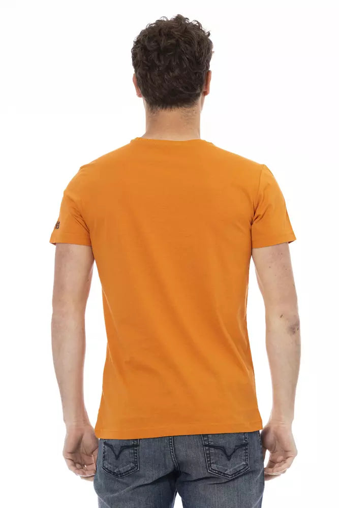 T-shirt Trussardi Action en coton orange pour homme