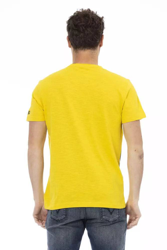 T-shirt Trussardi Action en coton jaune pour homme